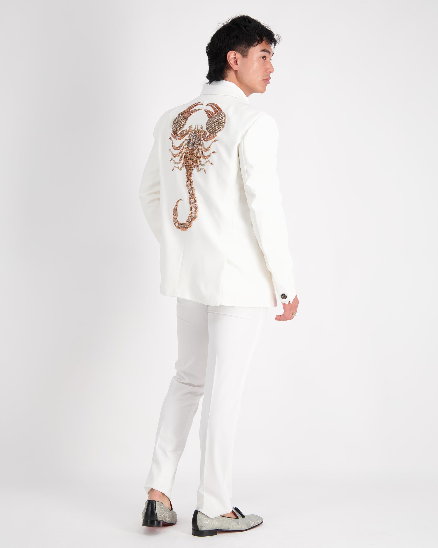 Scorpion Jacket - White - Luxury Event Jackets