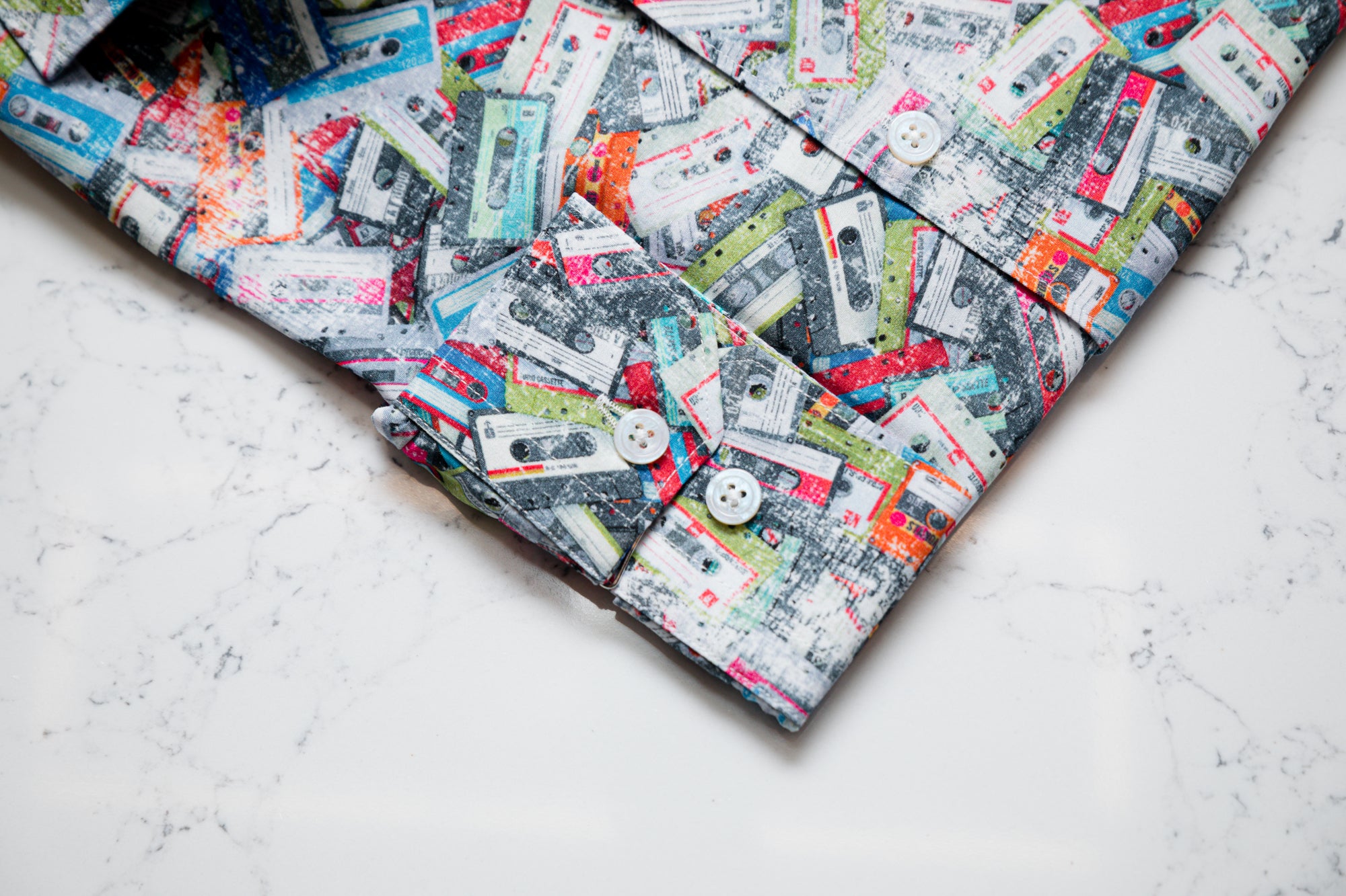 The Cassette Silk Blend Shirt - Shirt by Urbbana