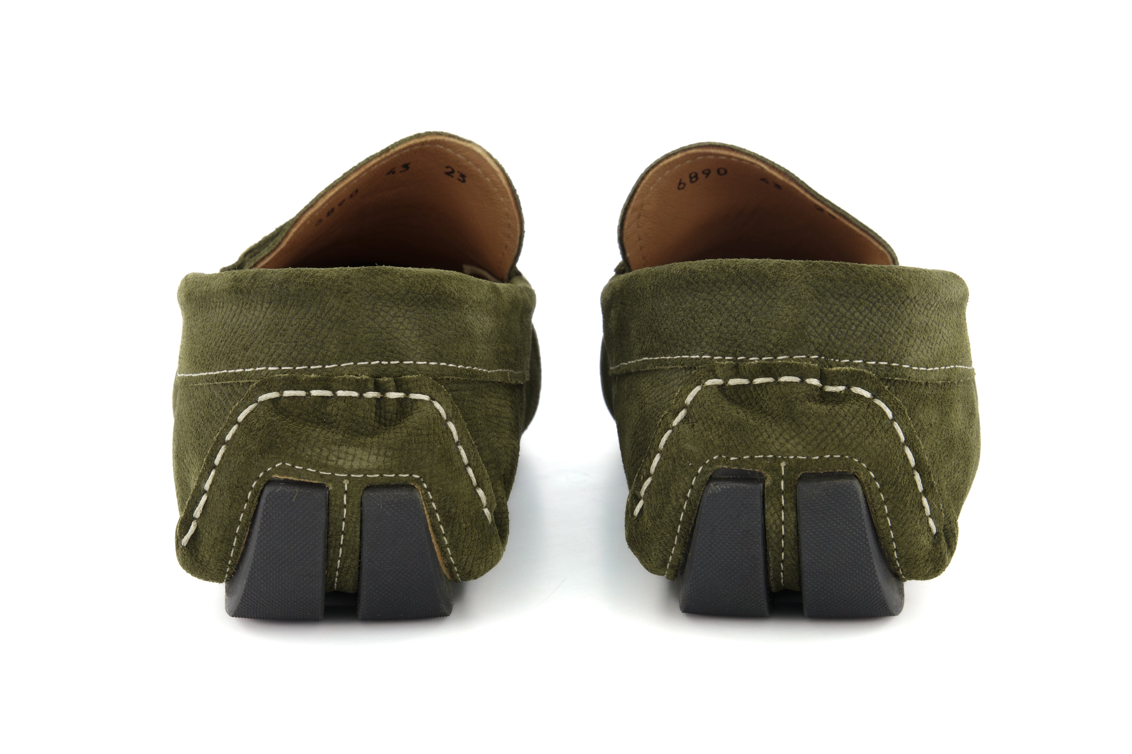 Portofino Driving Loafers - Green Suede - Loafers by Urbbana