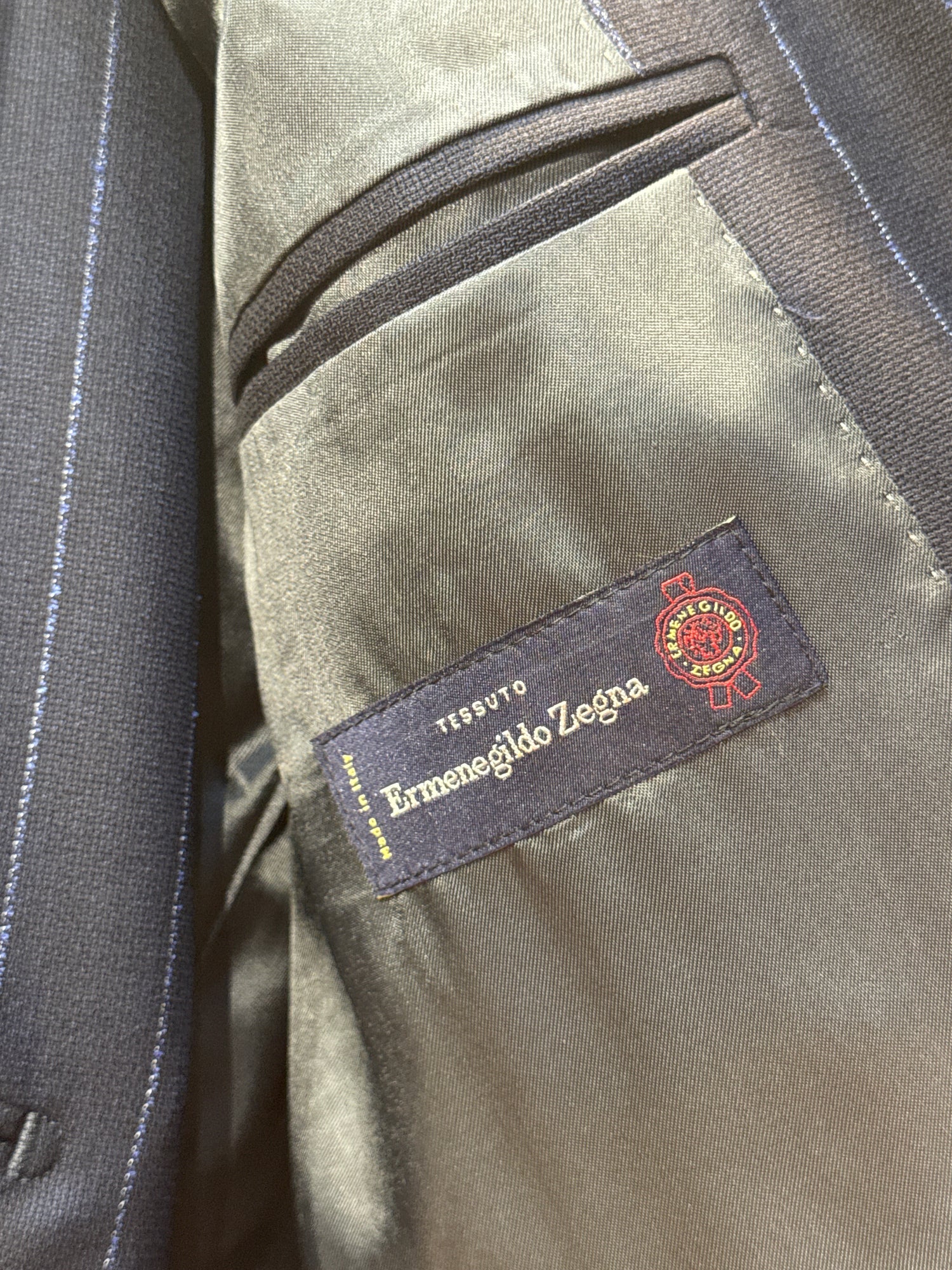 Corleone Zegna Cloth Suit - Navy - Made in Italy