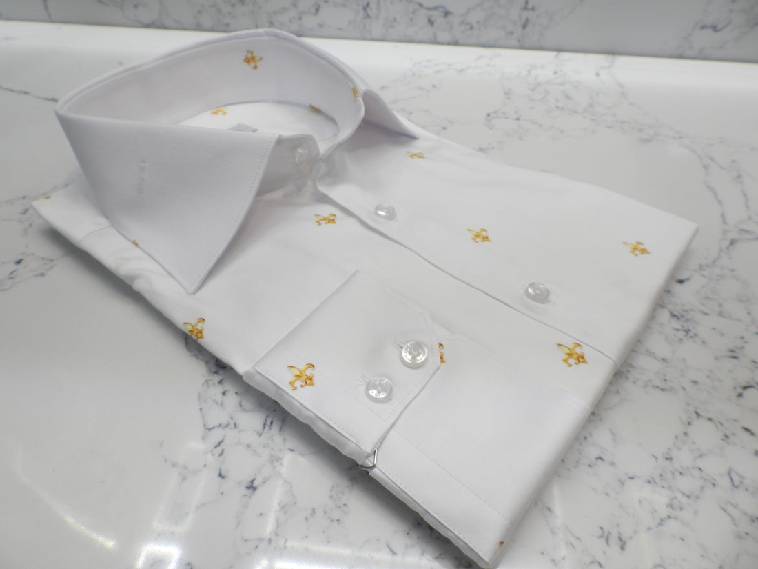 Fleur De Lis Shirt - White - Shirt by Urbbana