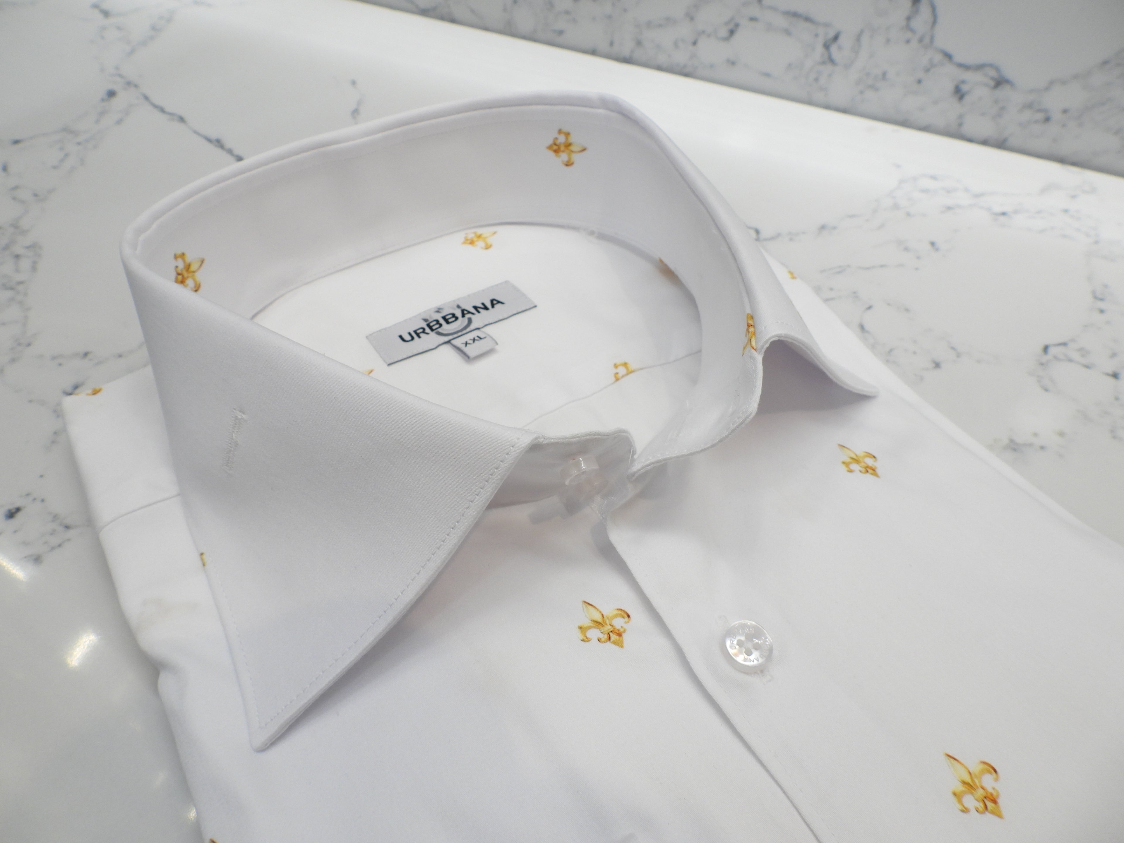 Fleur De Lis Shirt - White - Shirt by Urbbana
