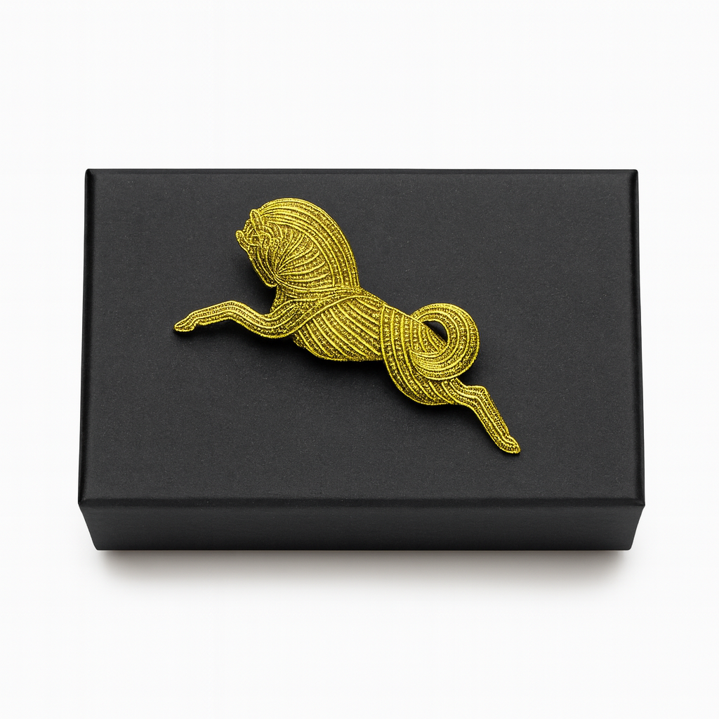 Trojan Lapel Pin - Gold