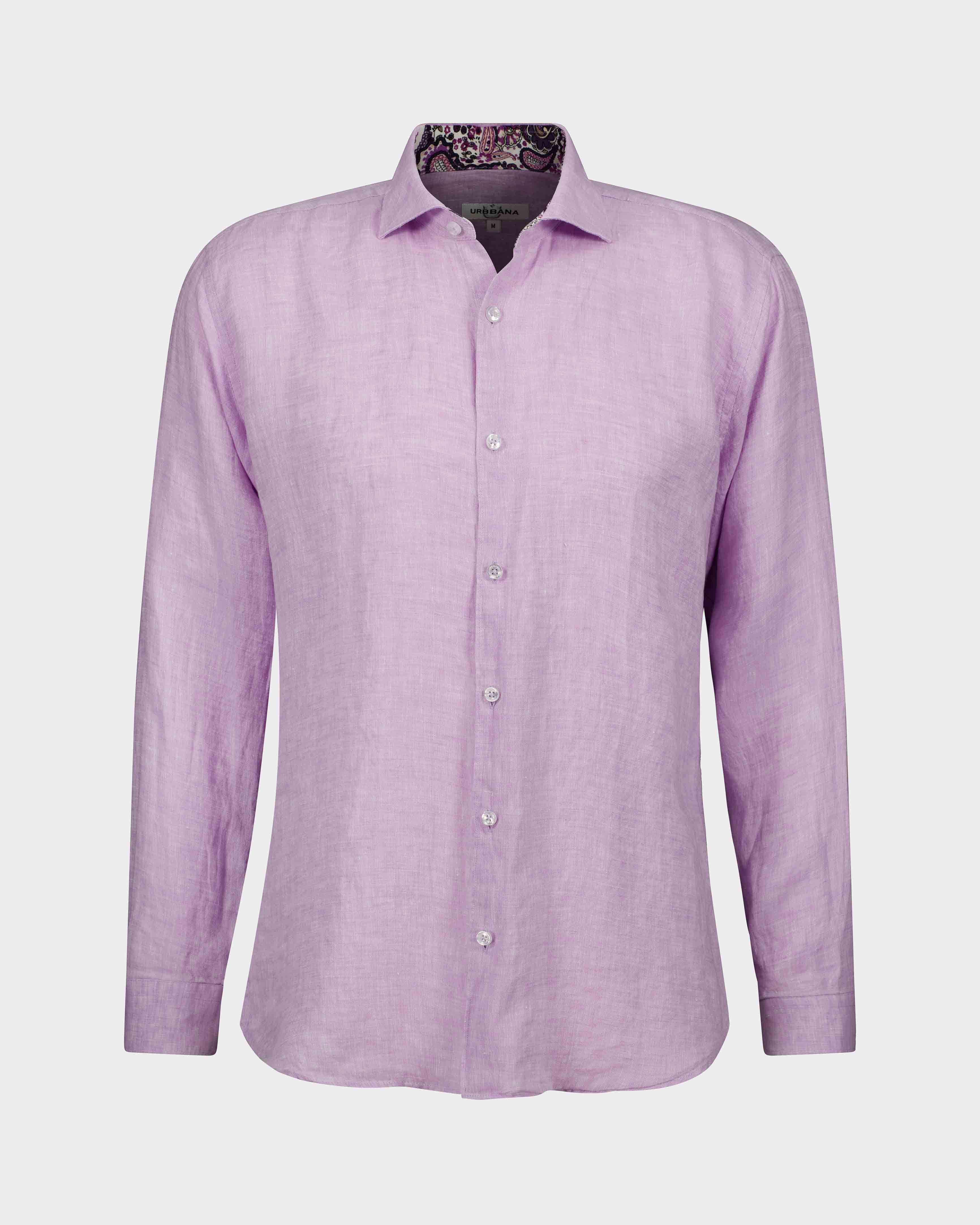 Byblos Linen Shirt - Lilac Purple