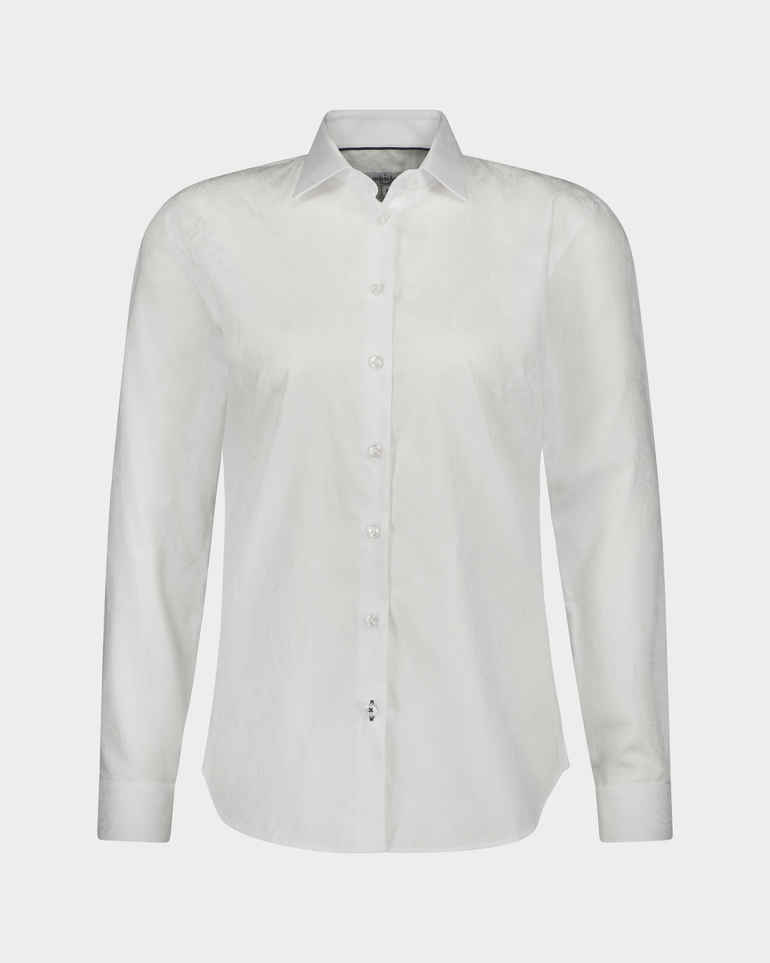 Damask Jacquard Woman’s Shirt -White