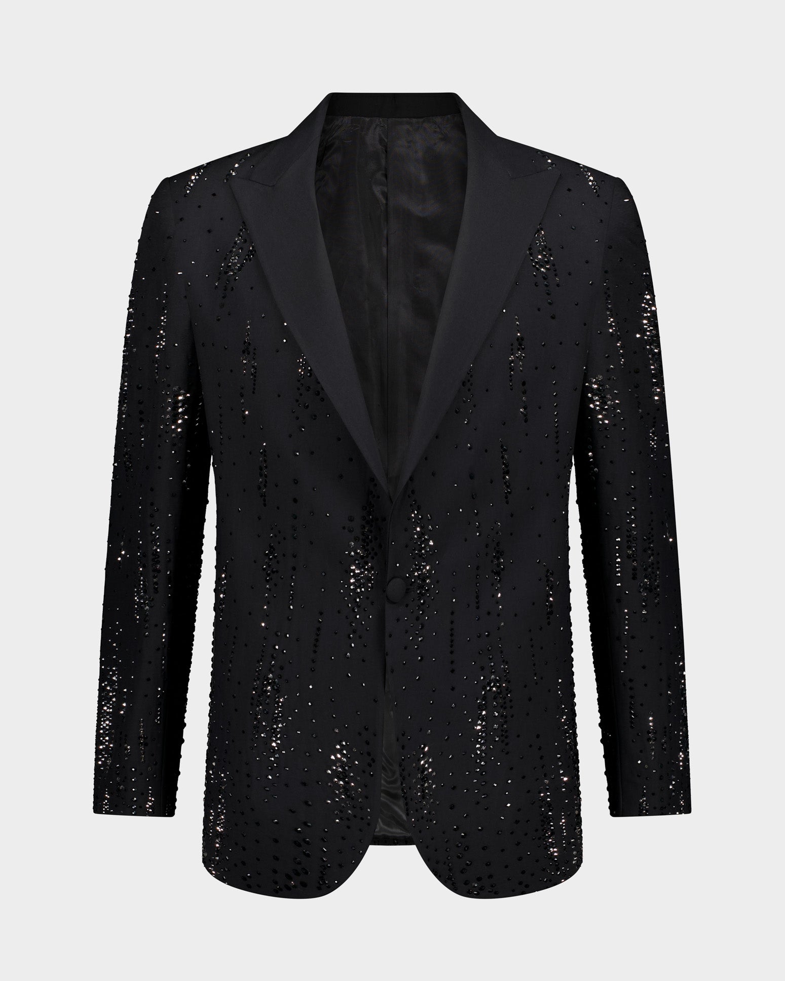 The Roc Meteor Rain Ceremonial Jacket - Black/Silver beaded