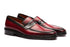 Penny Loafers Python Skin - Burgundy - URBBANA Handmade Footwear
