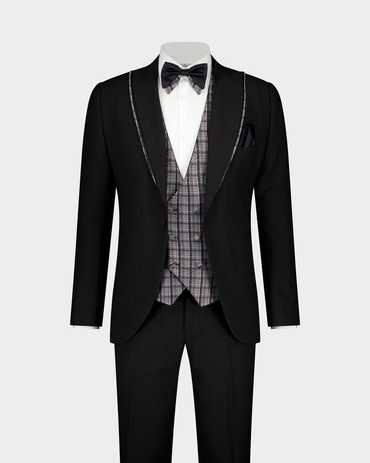 The Sirin Noir Ceremonial 3pc Suit - Black