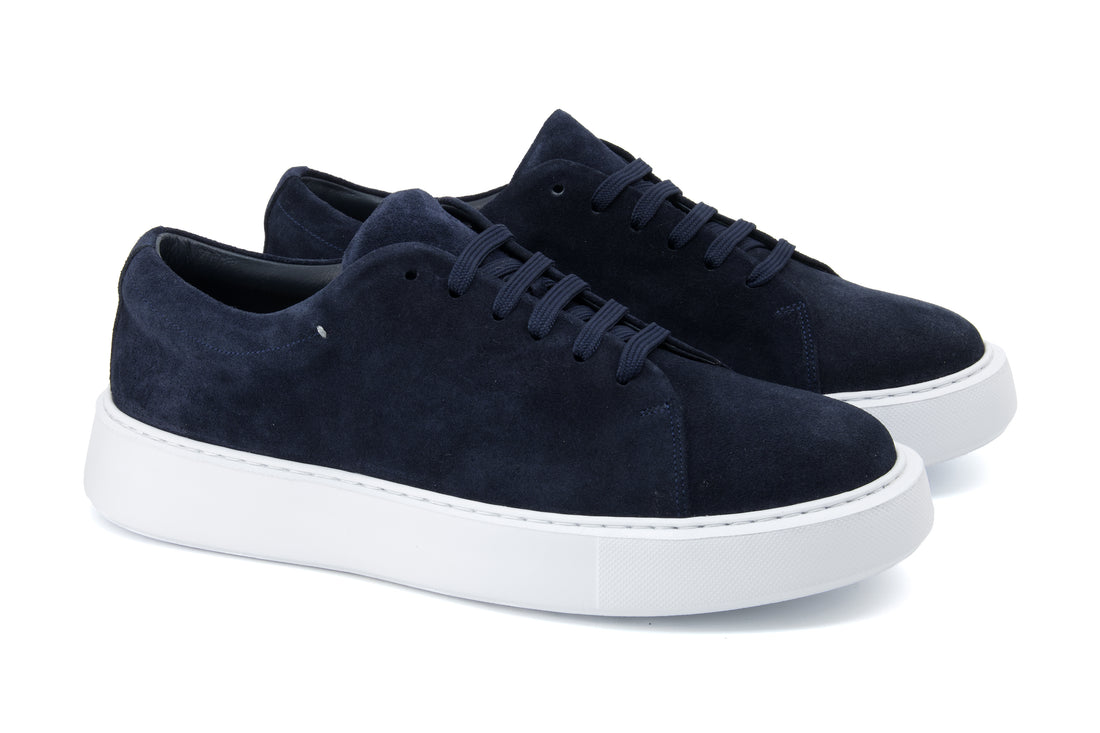 Carlito Casual Sneakers - Navy - URBBANA Handmade Shoes – Tradition Meets Luxury