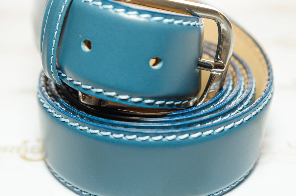 The Rami Belt - Teal Blue — original alternate angle