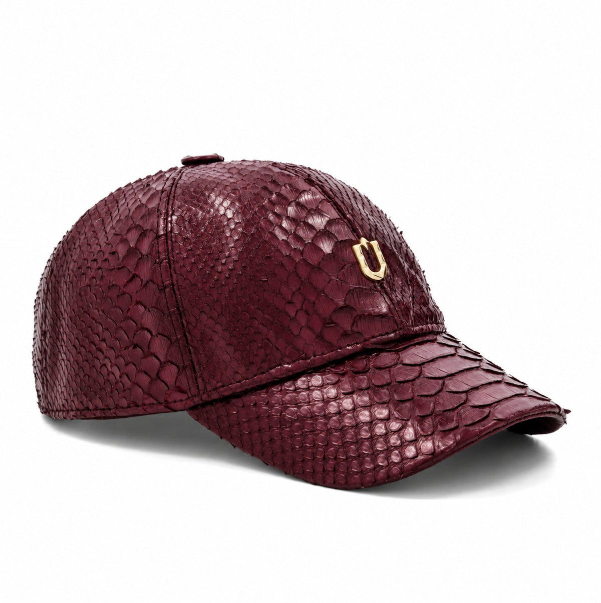 Nuno Python Skin Cap - Burgundy - View 1 - URBBANA