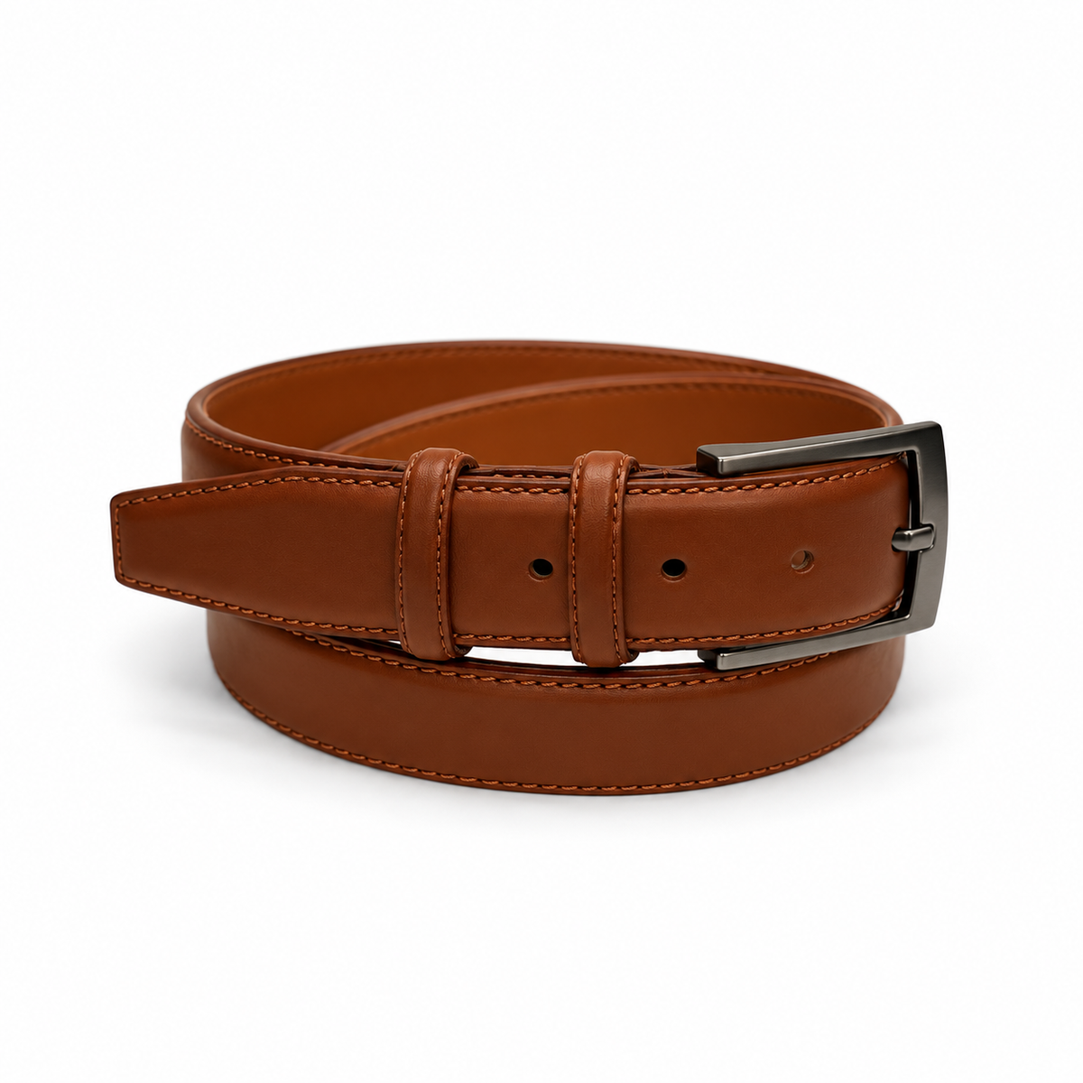 The Leather Brown Belt — studio product view