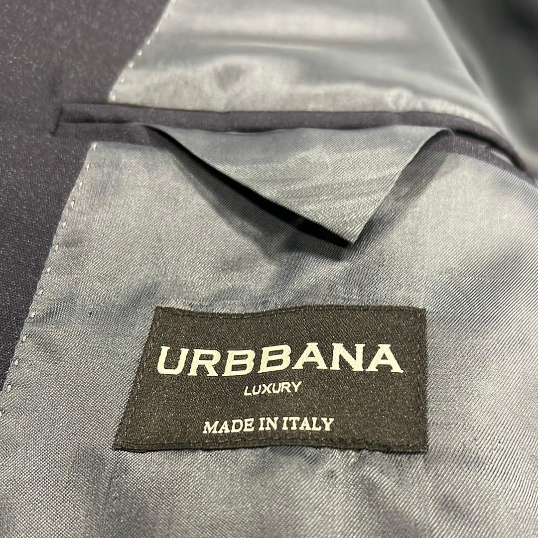 URBBANA Federico dark-navy Zegna-cloth suit.