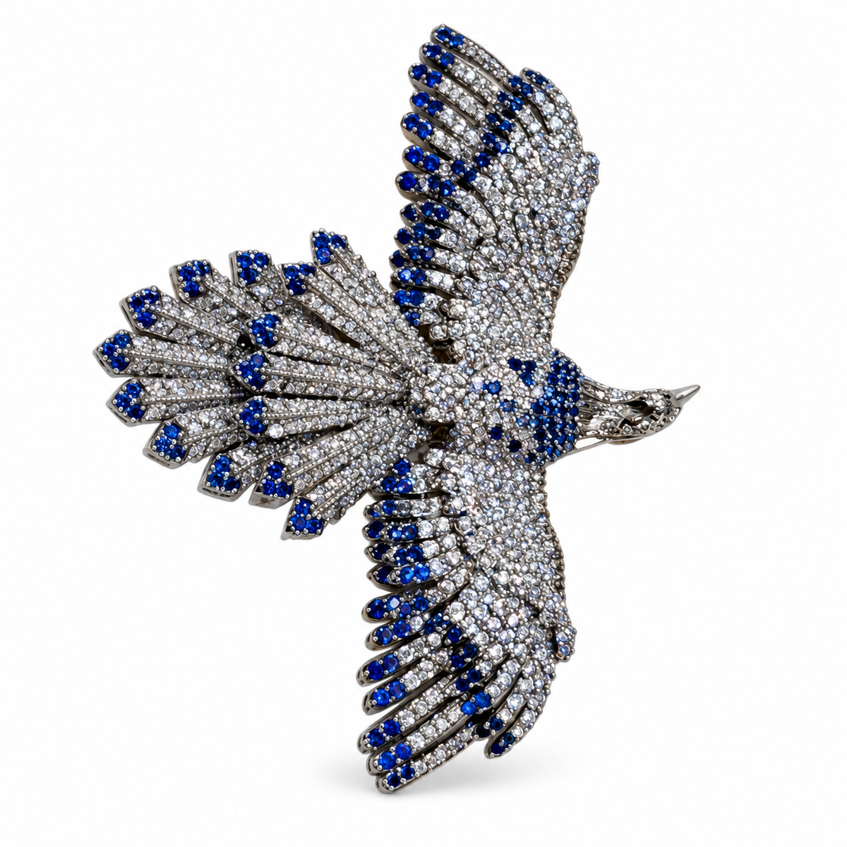 Azure Flight Zircon Lapel Pin