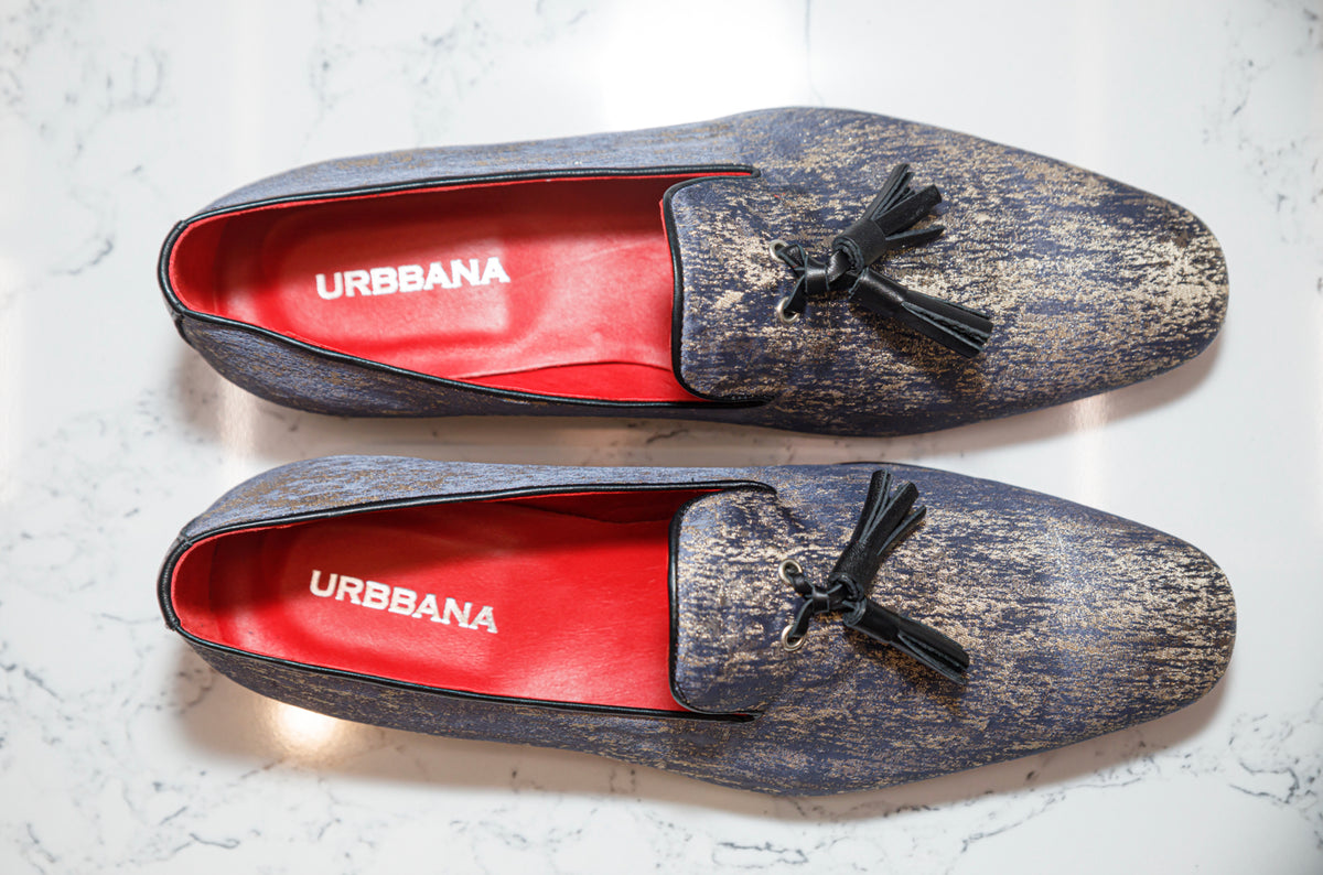 The Showtime Loafers - Purple/Gold - Loafers by Urbbana