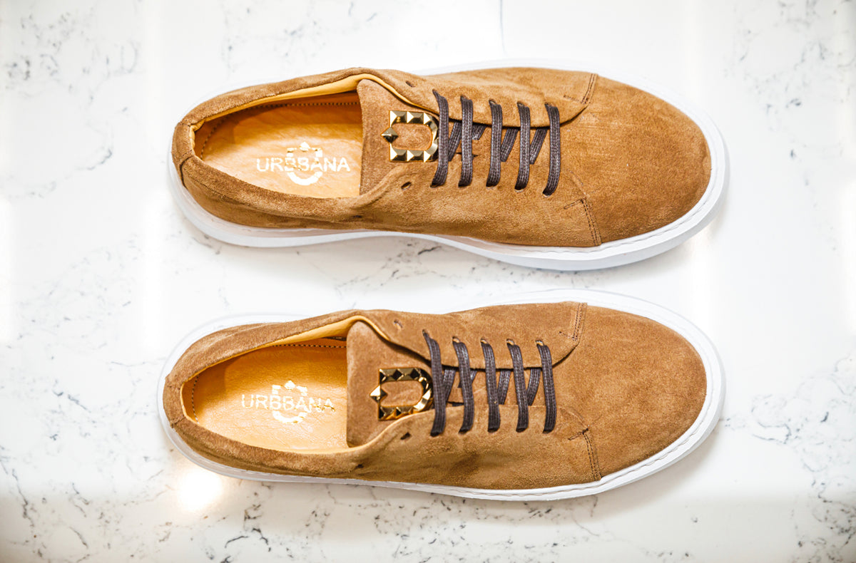 The Carlito Suede Sneakers - URBBANA Handmade Shoes