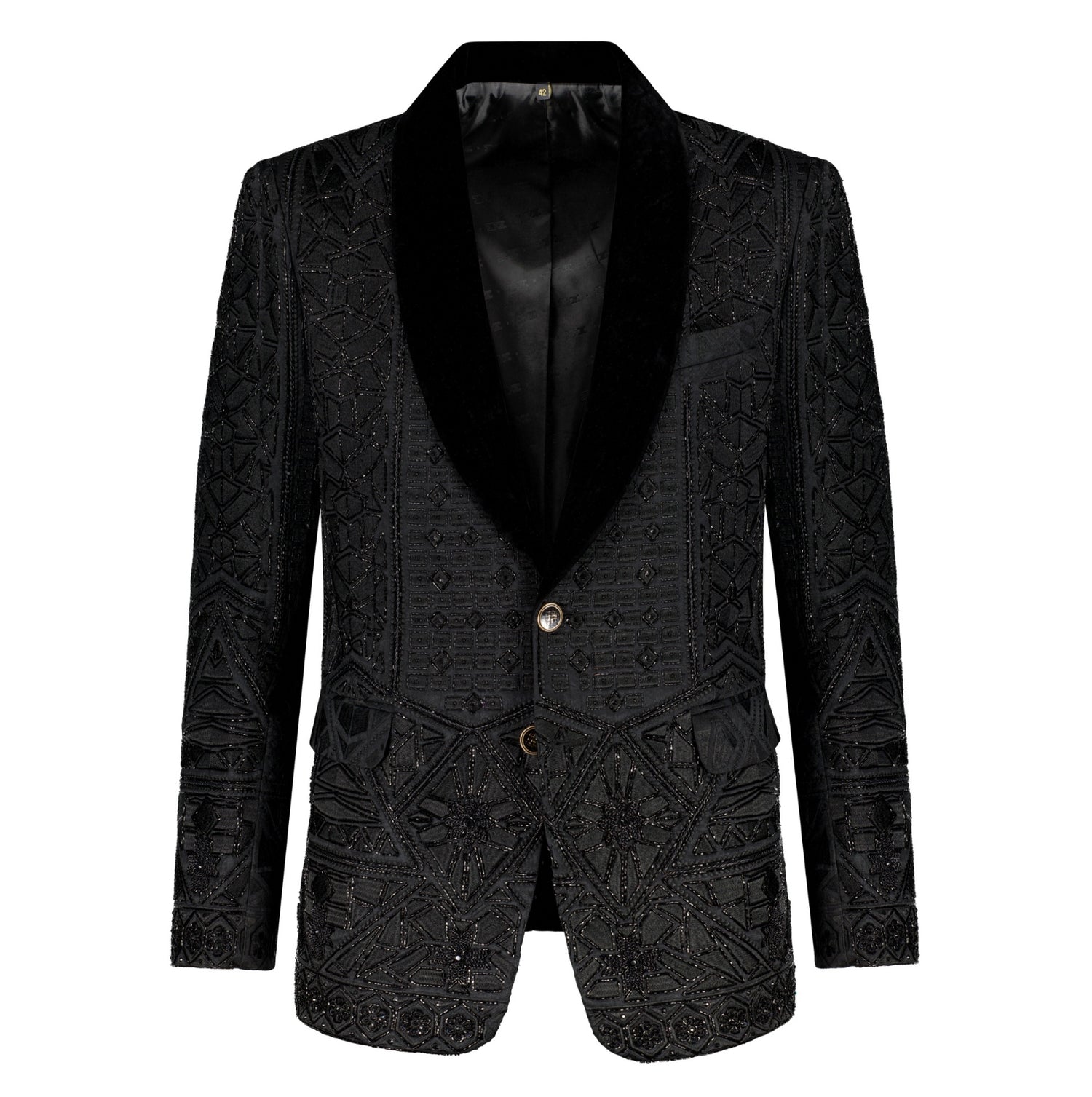 The Volkan Crystal Beaded Jacket - Ceremony Jacket