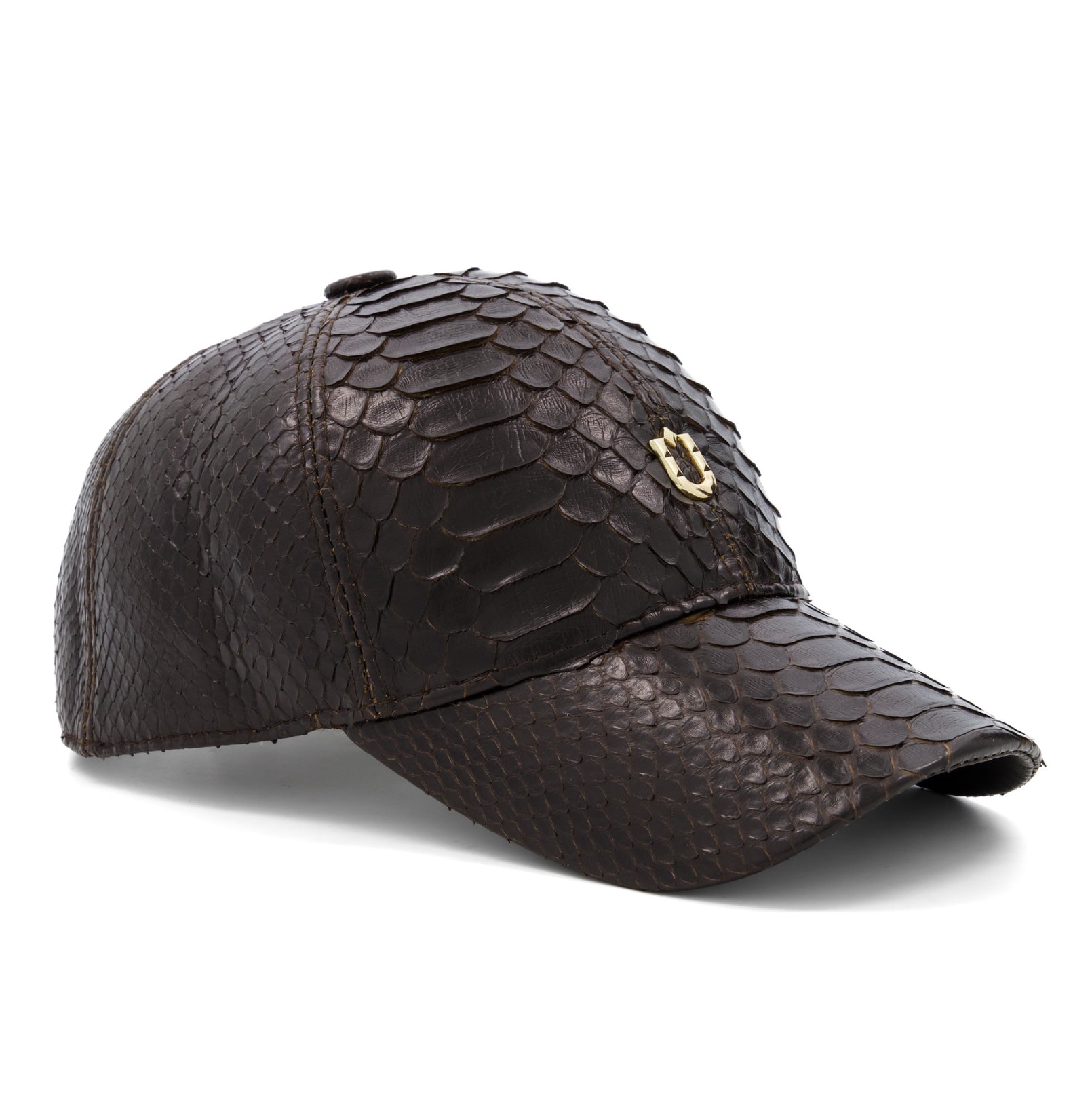 Nuno Python Skin Cap - Brown