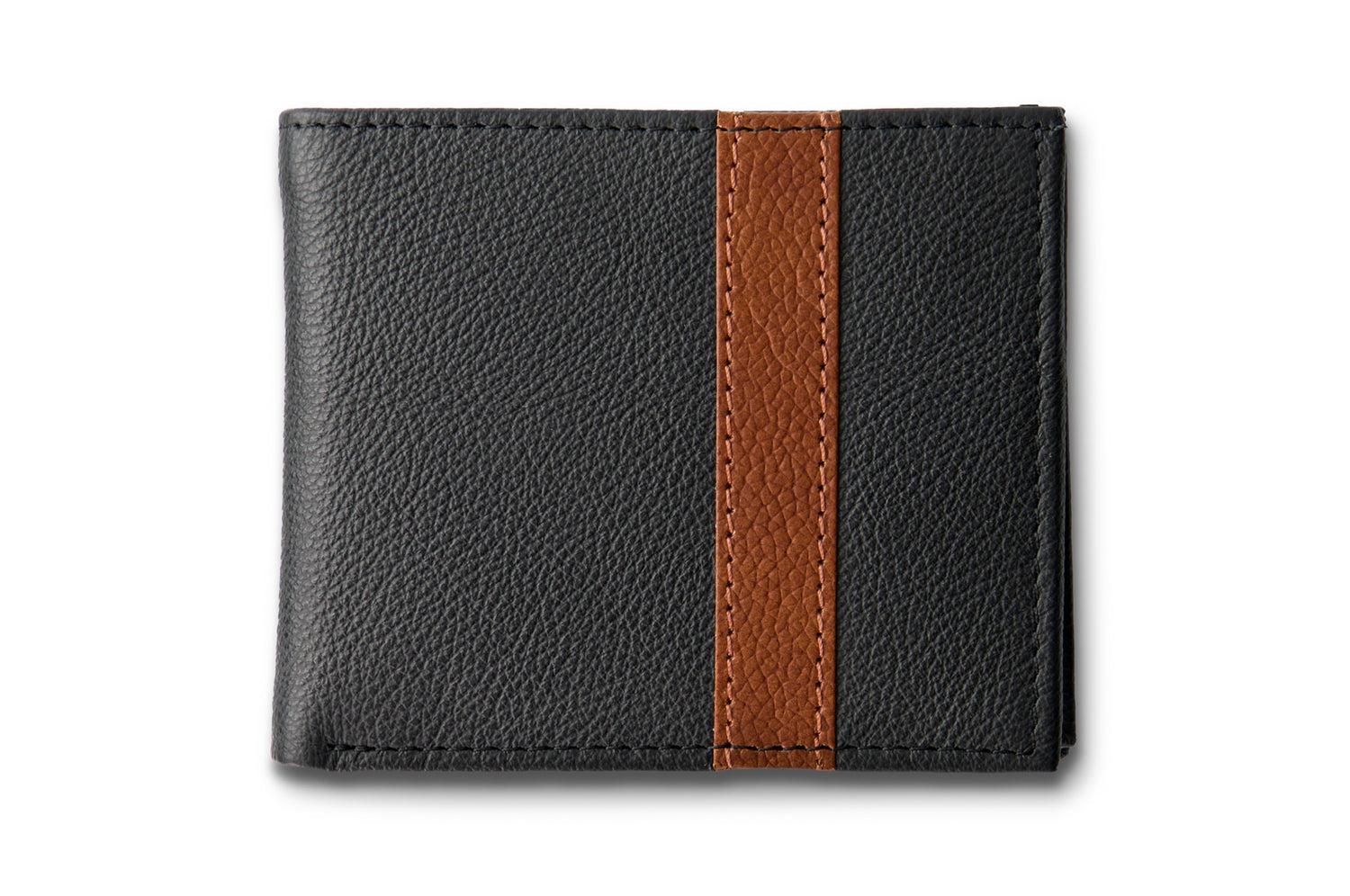 The Vinny Wallet - Black and Brown - URBBANA Luxury Wallet Collection