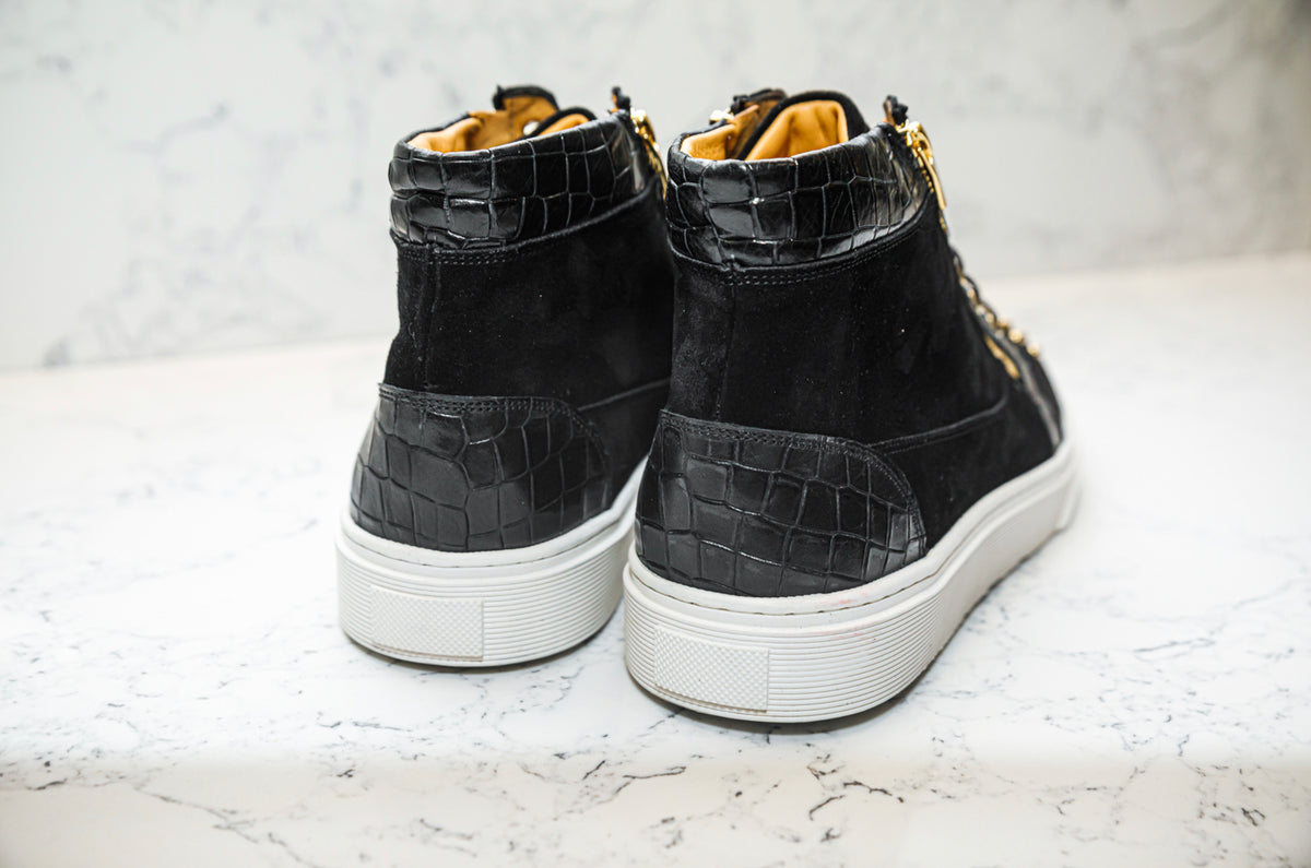 The Azzuri High Top Sneakers - Black - Sneaker by Urbbana
