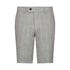 The Dante Linen Shorts - Grey & Pink Pinstripe - URBBANA Luxury Handmade Linen Shorts