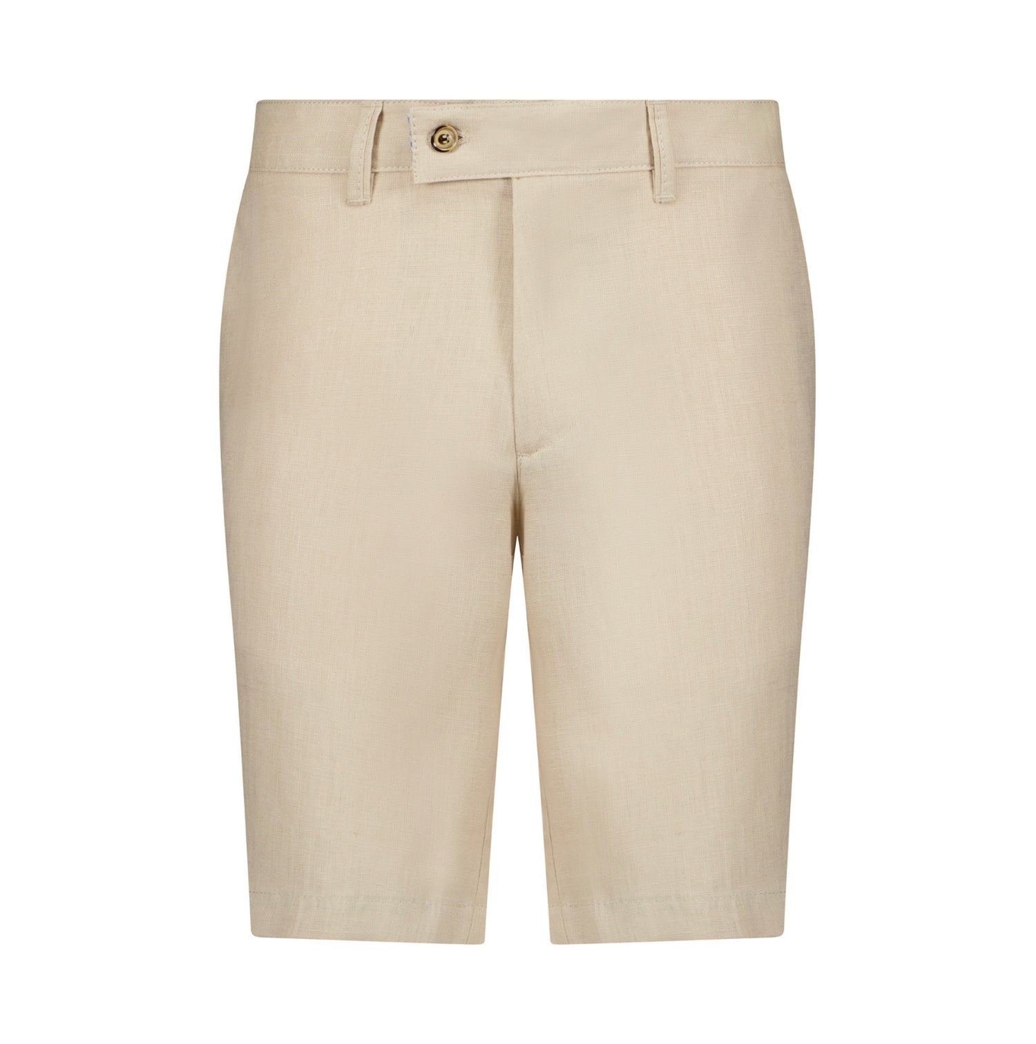 The Dante Linen Shorts - Beige - URBBANA Luxury Handmade Linen Shorts