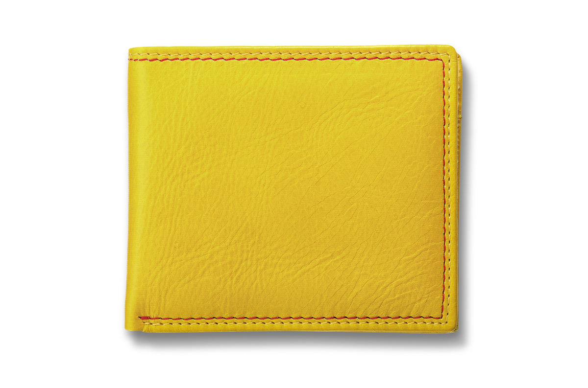 The Sun Seeker Wallet - Yellow and Red - URBBANA Luxury Wallet Collection