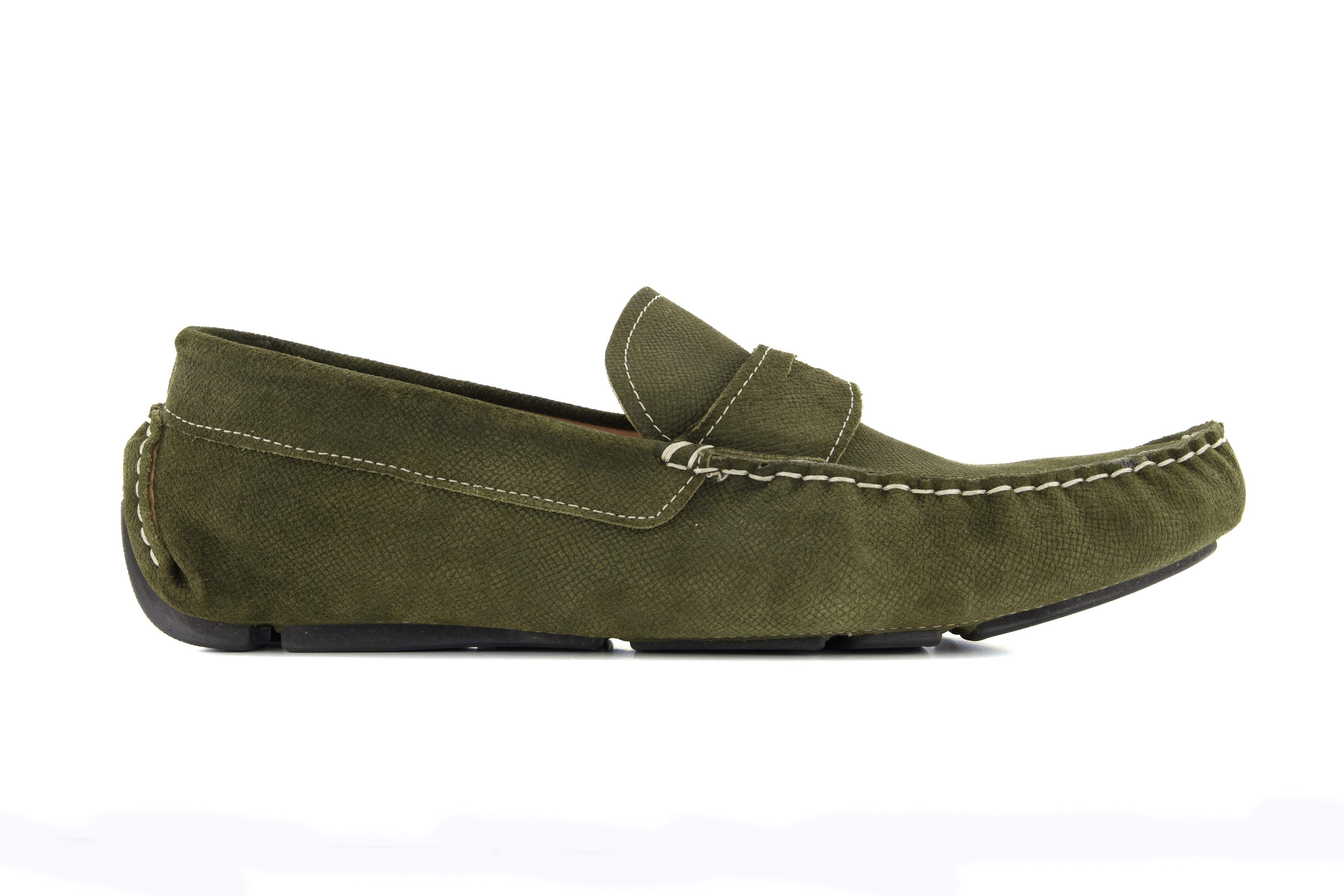 Portofino Driving Loafers - Green Suede