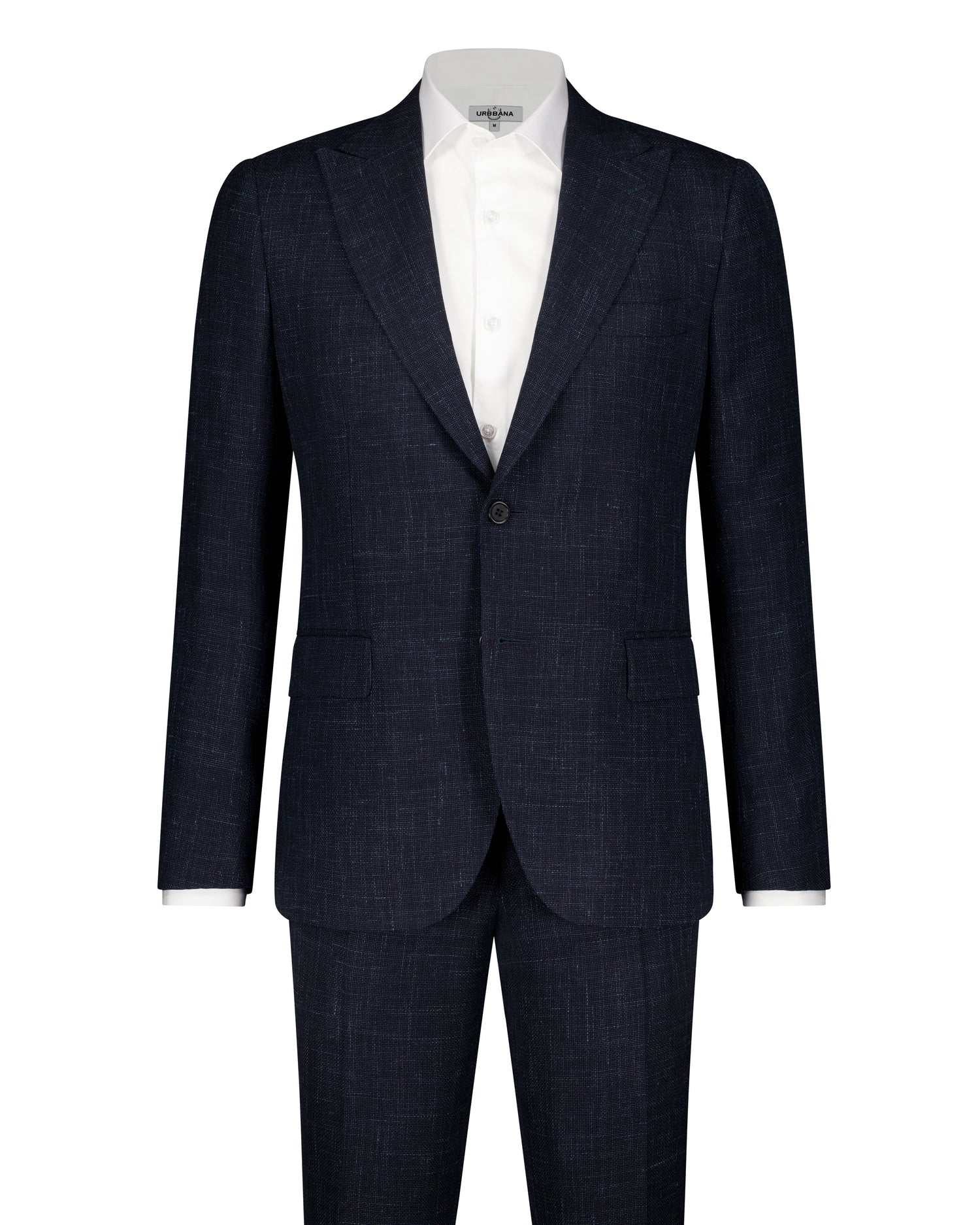 Augustus Loro Piana Linen Cloth Suit - Dark Navy - Made In Italy