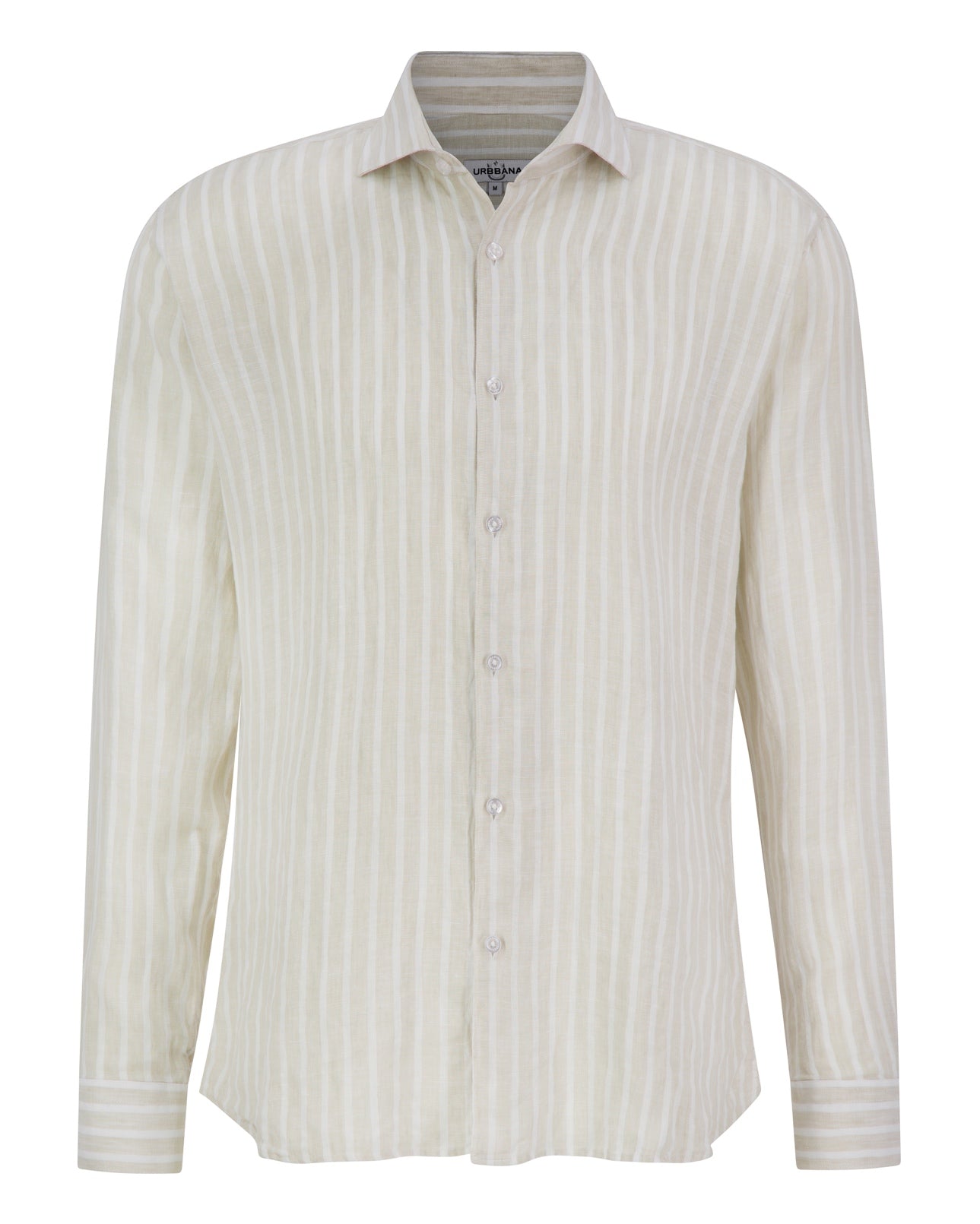 Portofino Linen Shirt - Sand Stripe