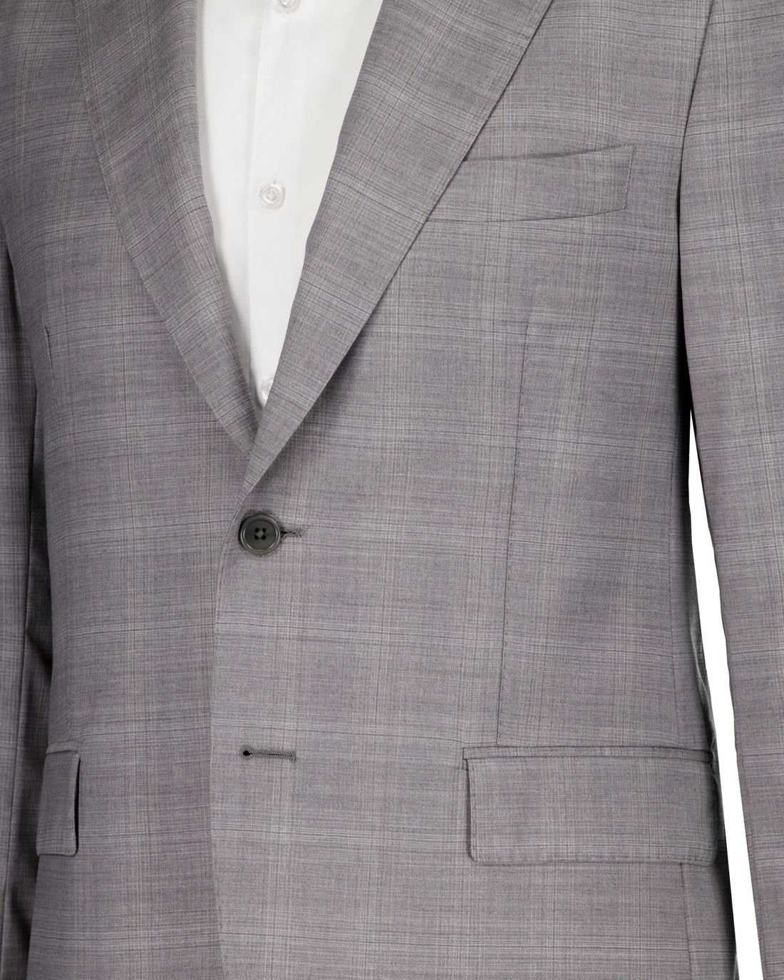 Argento Zegna Cloth Suit - Check Silver - Made In Italy - Suit by Urbbana