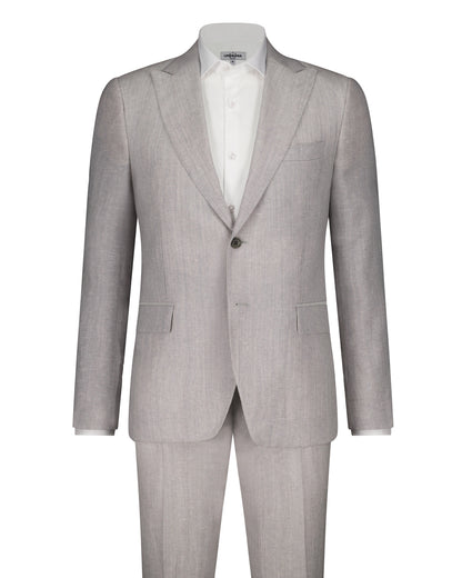 Bellucci Loro Piana Linen Cloth Suit - Sand