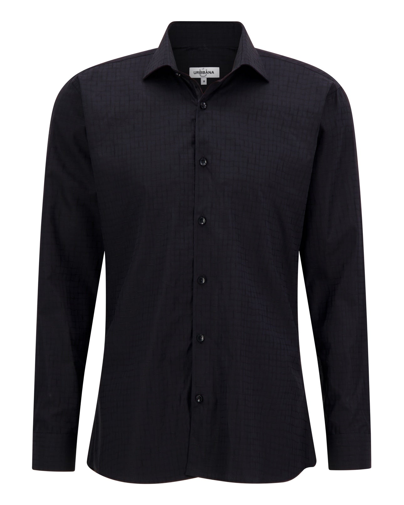 Croc Jacquard Shirt - Black