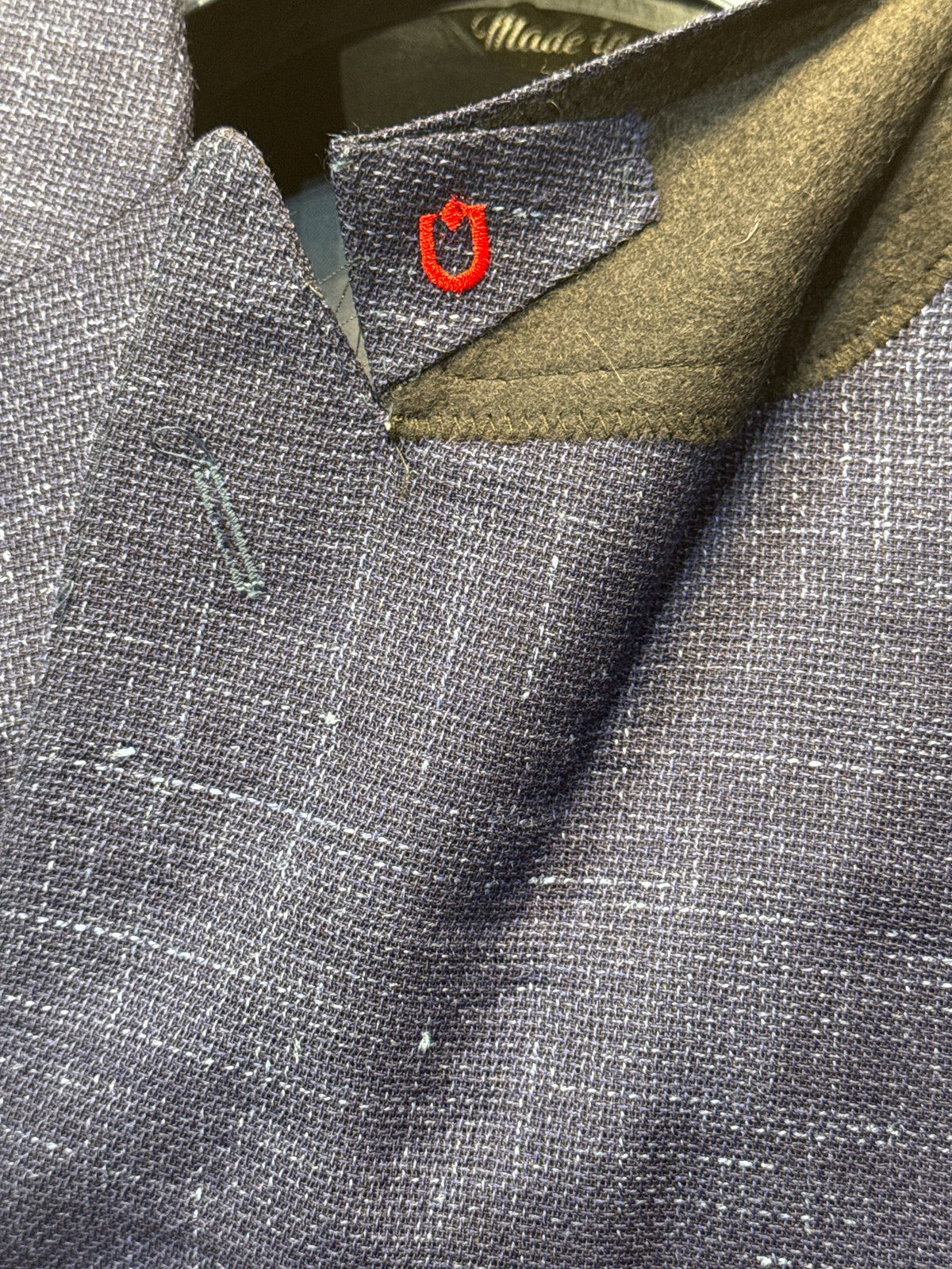 Marcus Loro Piana Linen Cloth Suit - Navy Check - Made In Italy