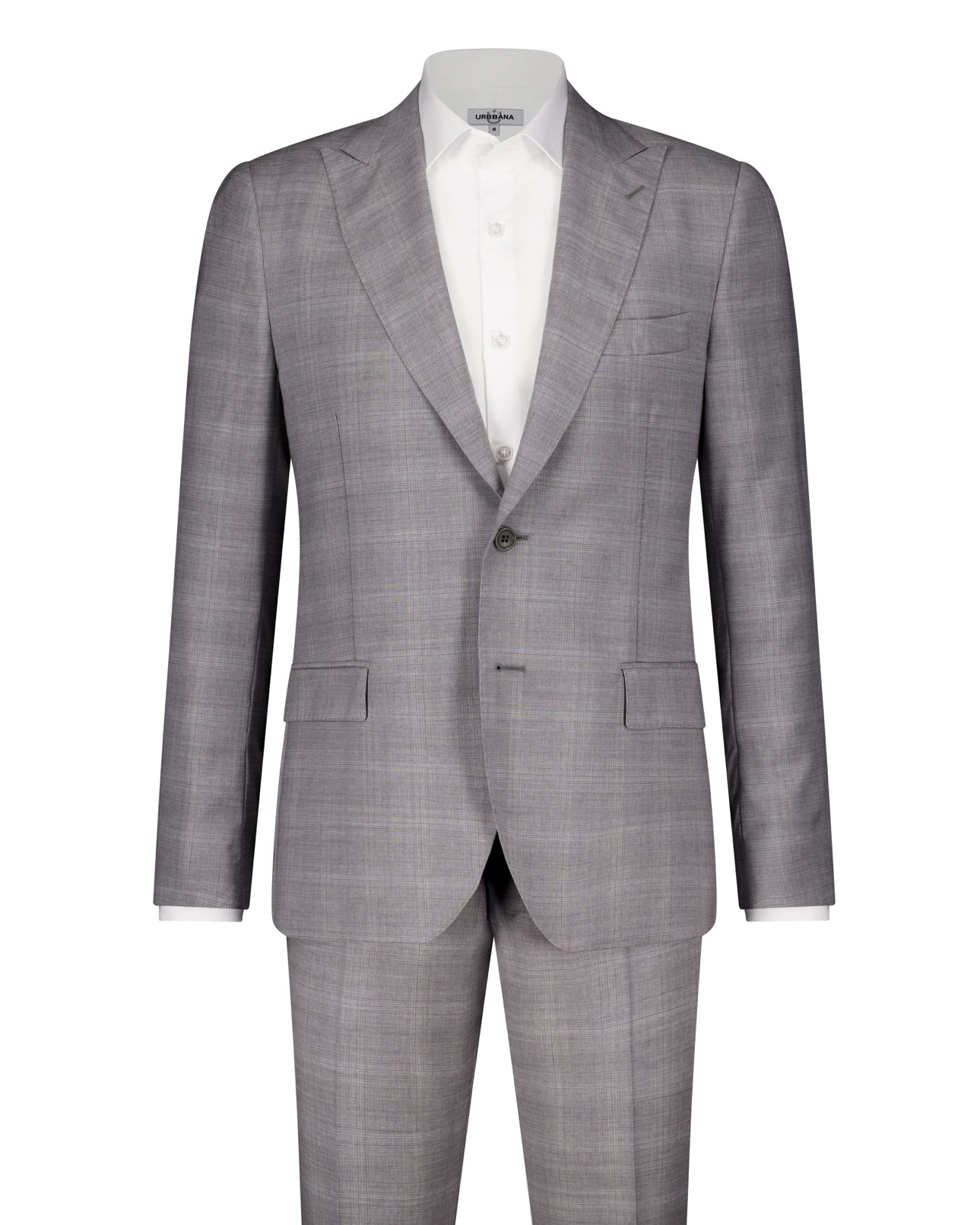 Argento Loro Piana Cloth Suit - Check Silver - Made In Italy