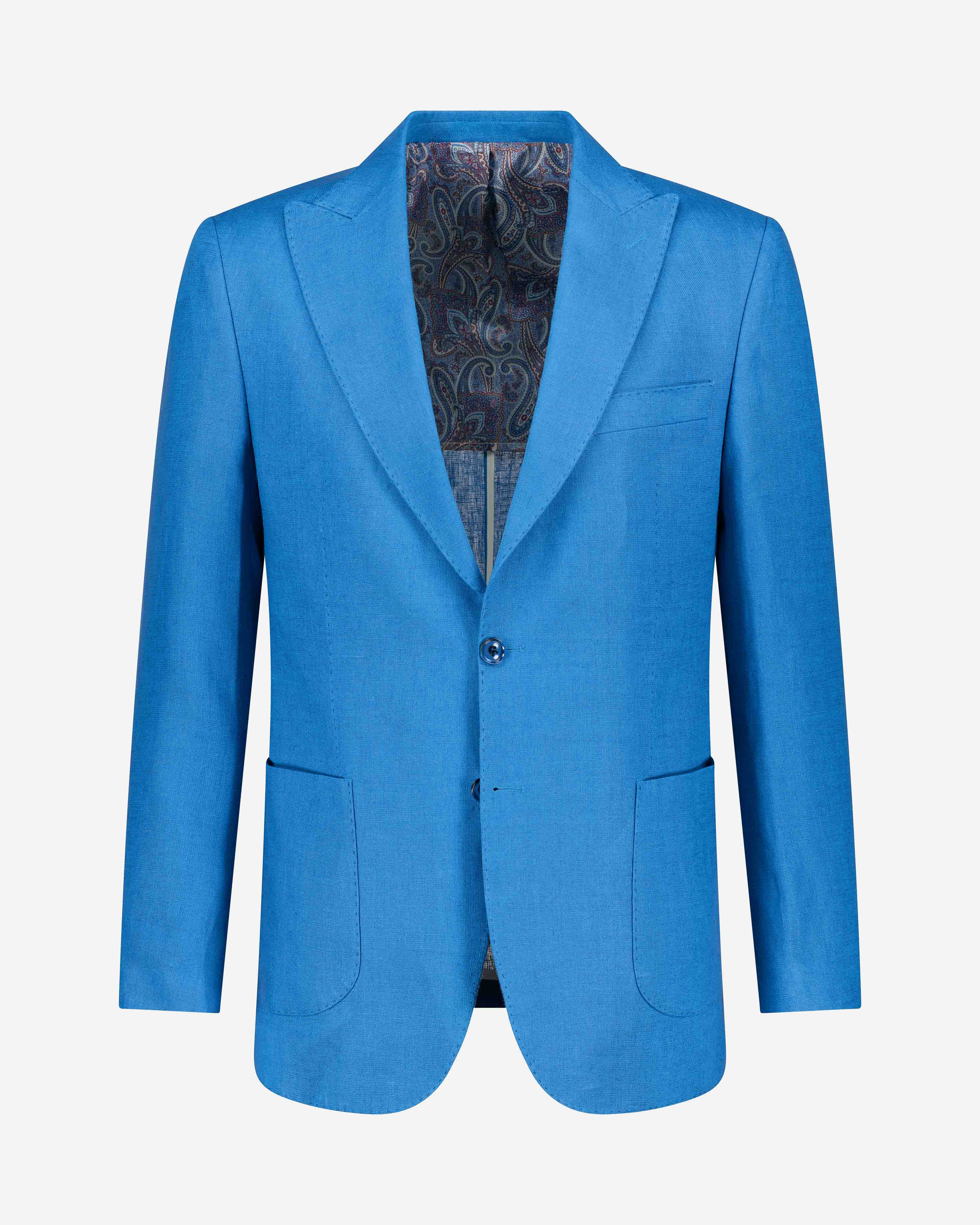 The Etreta Linen Jacket - Sax Blue - by Urbbana