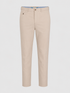 Beige slim-fit chino pants shown flat against a light gray background.