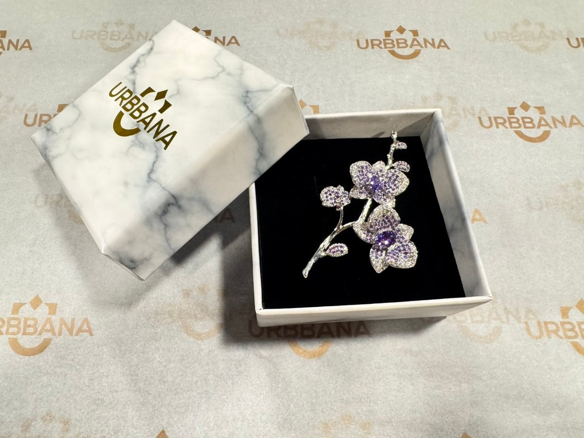 Embellished Floral Lapel Pin