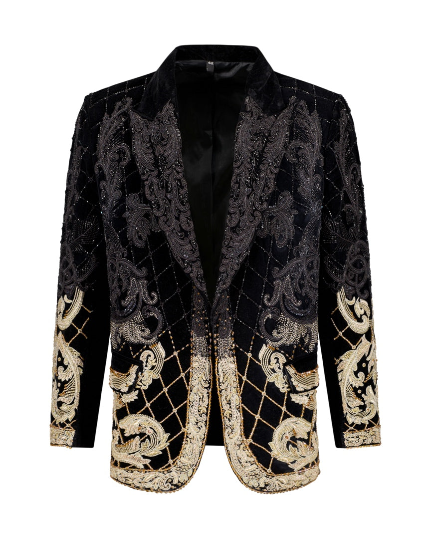 The Gatsby Crystal Beaded Jacket - Ceremony Jacket by Urbbana