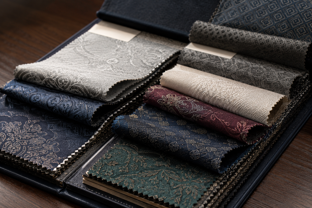 URBBANA's exclusive collection of Jacquard fabrics.