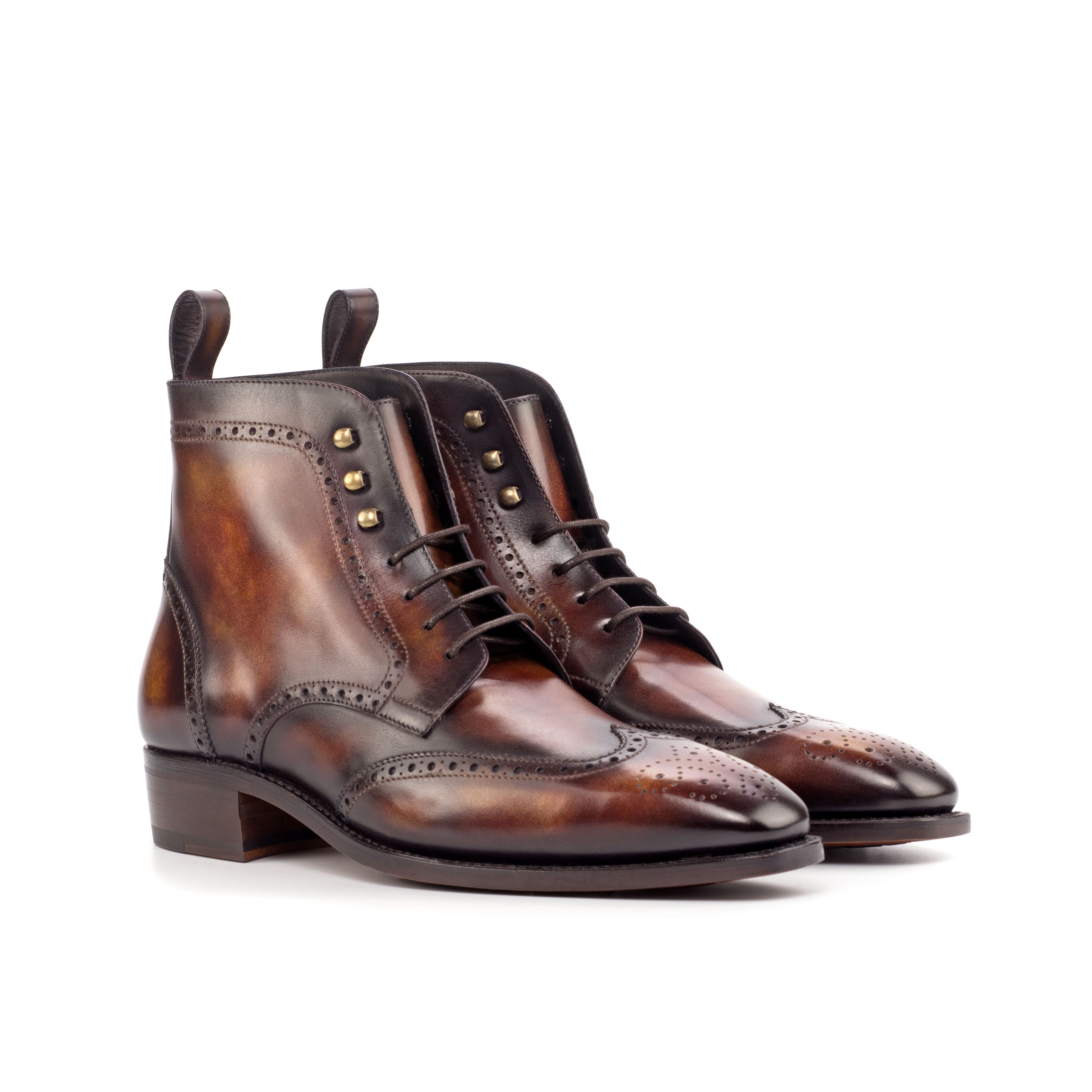 The Umar Military Boot - Patina Brown