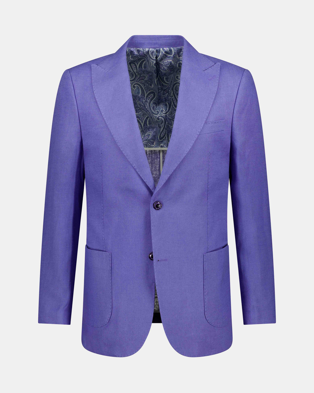 The Etreta Linen Jacket - Lilac Purple