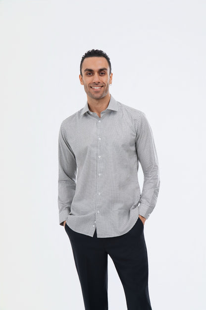 The Warhol Check Shirt - Grey