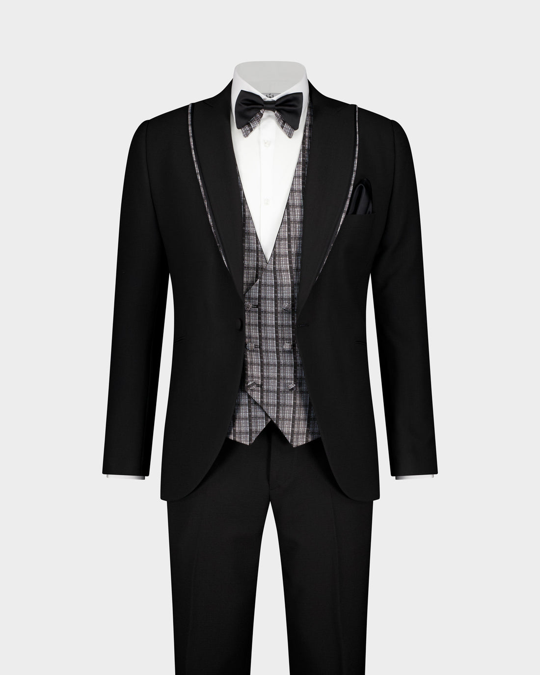 The Sirin Noir Ceremonial 3pc Suit - Black