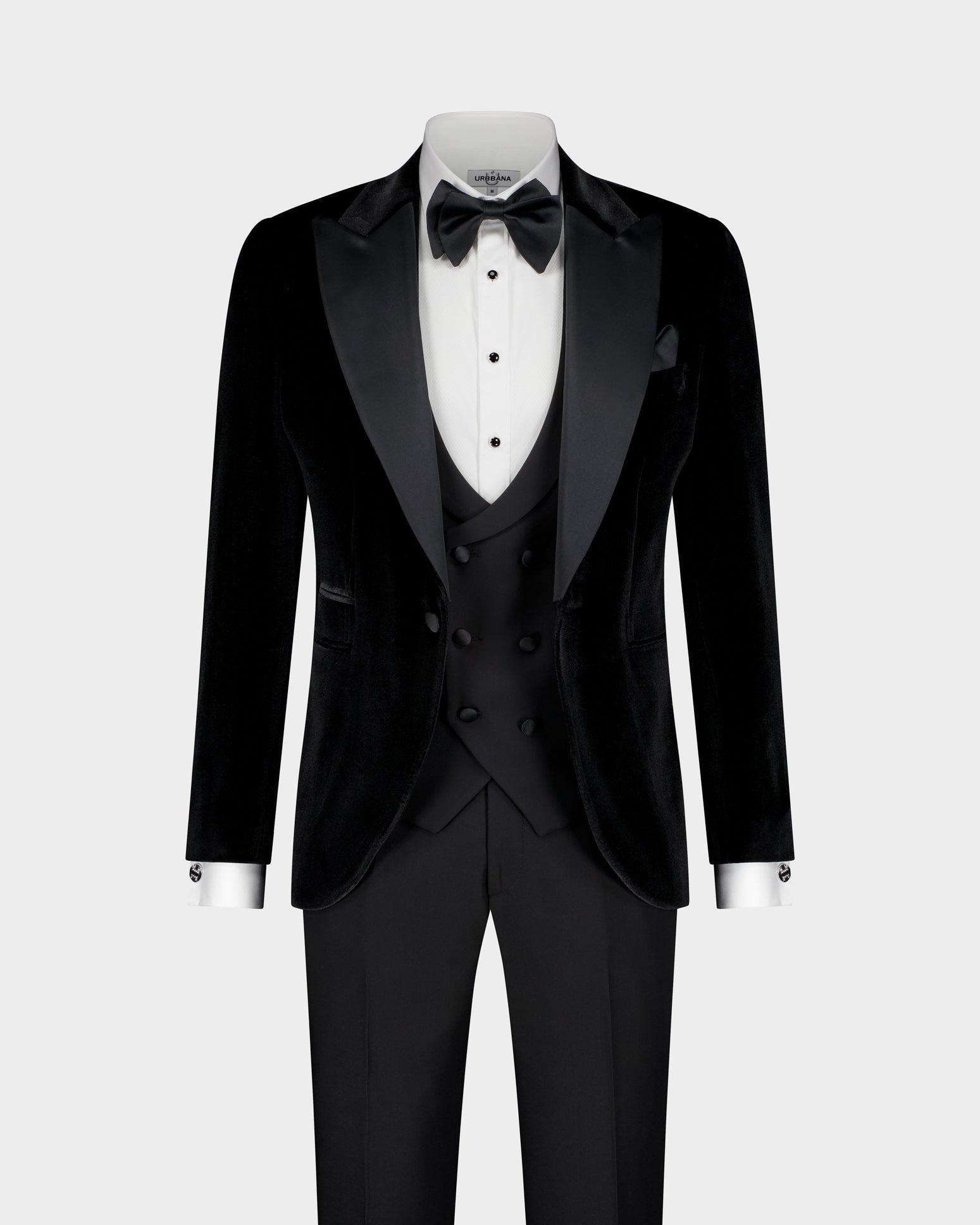 The Grammy Luxe Velvet 3pc Suit - Black