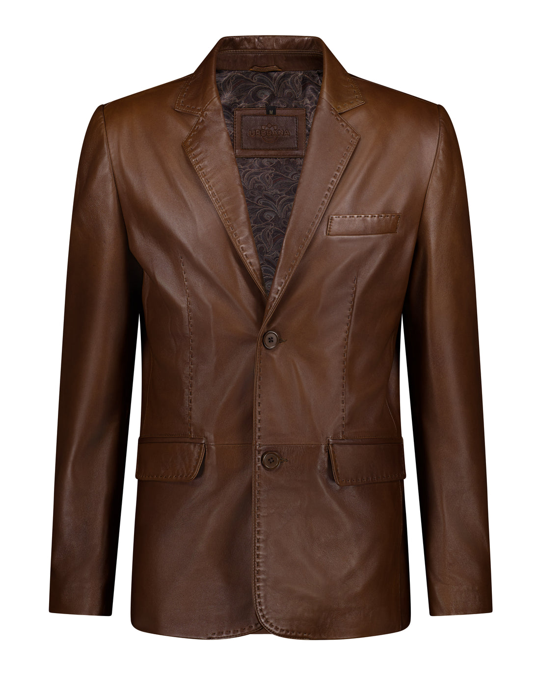 De Niro - Brown Leather Blazer