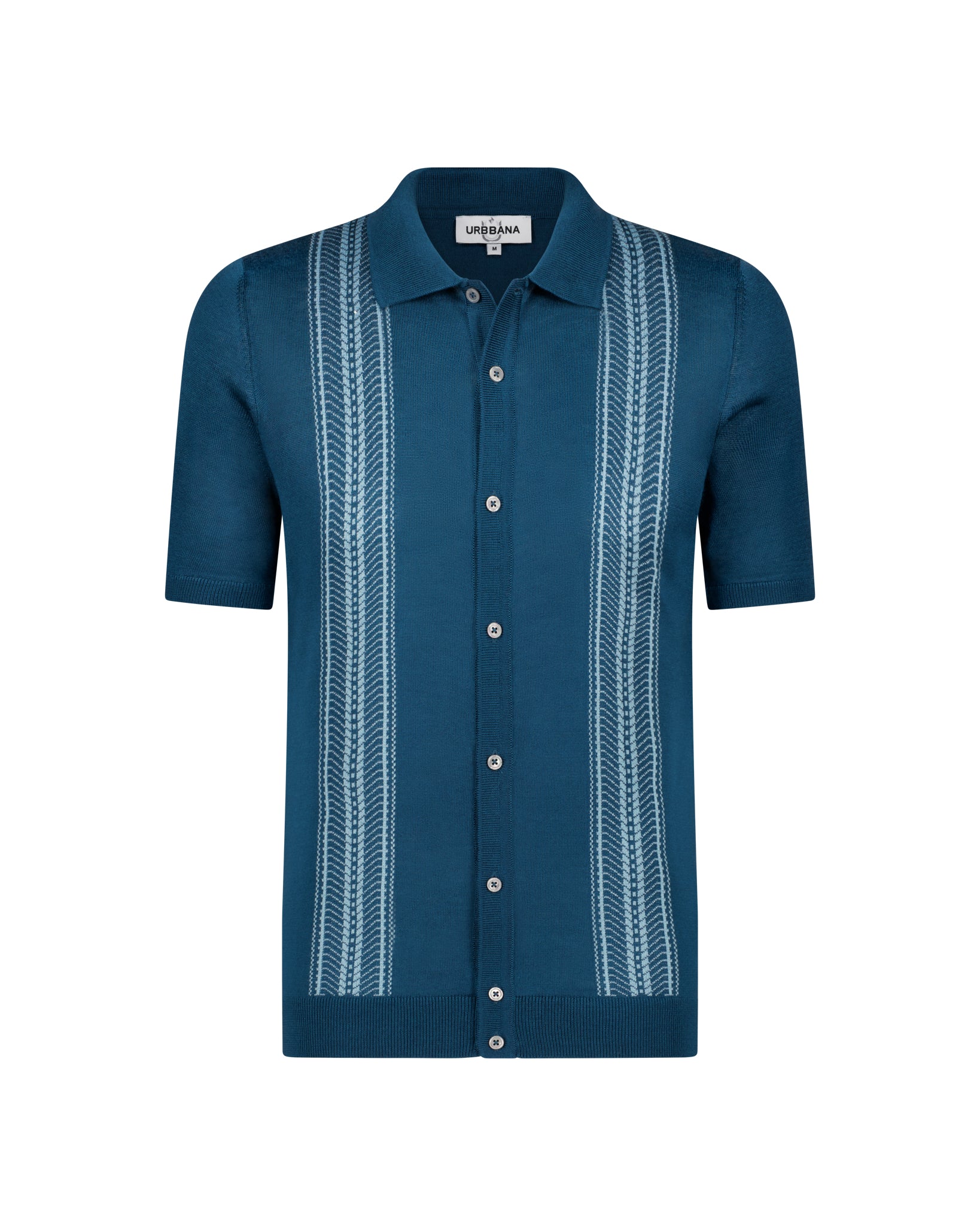 The Fasone Knitted Polo Shirt - Navy
