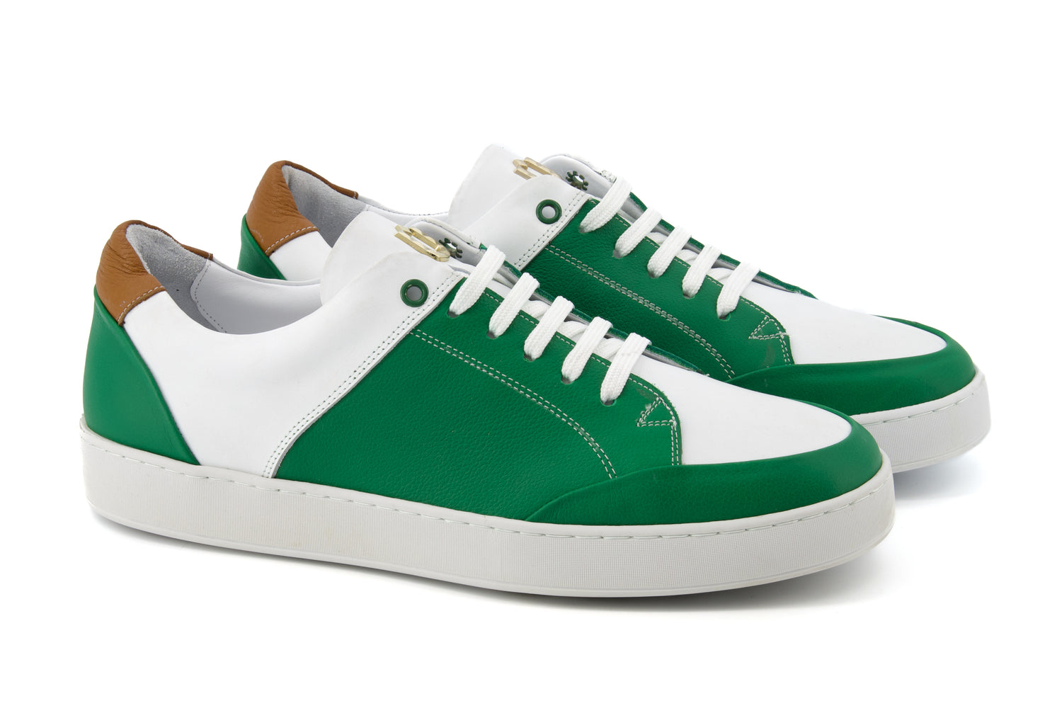 Levi Tennis Sneakers - Green &amp; White