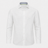 The Byblos linen shirt in white – ghost mannequin with closed cuffs
