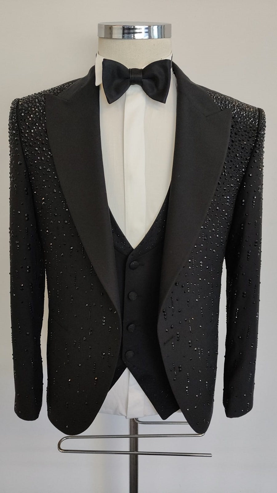 Midnight Chic Beaded Jacket 3pc